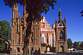 St. Anne's church and the church of the Bernardine monastery are also known as The Gothic Ensemble, Lithuania, Vilnius