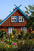 traditionelles Fischerhaus, Nida (Nidden), Kurische Nehrung, Litauen