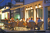 Bar in Laisves aleja (Liberty avenue) in Kaunas, Lithuania