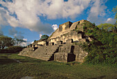 Temple. Maya ruins of Altun Ha. Belize