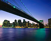 Manhattan and Brooklyn Bridge. New York City. USA