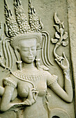 Relief in Angkor Wat Temple in Cambodia