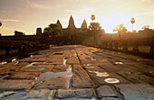Sunset in Angkor Wat Temple. Angkor. Siem Reap. Cambodia