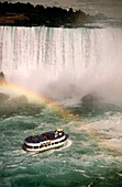 Tourist boat in the Niagara Falls. Ontario. Canada