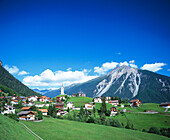 Village of Schmitten in Engadin. Canton Graubunden. Switzerland