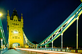 Tower Bridge at night. London. England