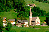 Santa Maddalena, litlle church. Val di Funes. Italy