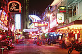 Soi Cowboy Street in Red Light District . Bangkok. Thailand