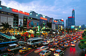 Ratchadamri Road in Bangkok. Thailand