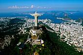Statue of Cristo Redentor in Mt. Corcovado. Rio de Janeiro. Brazil