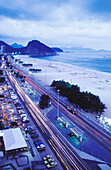 Atlantica Avenue and Copacabana Beach. Rio de Janeiro. Brazil