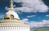 The Shanti Stupa Temple. Ladakh. Jammu and Kashmir, India