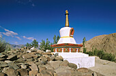 Chortens (Stupa) at Phyang Monastery. Ladakh. Jammu and Kashmir, India