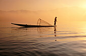 Intha fisherman. Inle Lake. Shan State. Myanmar.