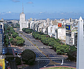 Avenida Nueve de Julio. Buenos Aires, Argentina