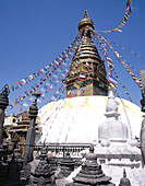 Buddhist temple Swayambhunath. Kathmandu. Nepal.