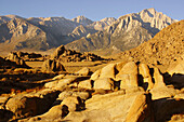 Alabama Hills and the Sierra. California, USA