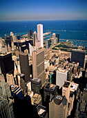 Chicago and Lake Michigan. USA