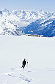 Skiing in Zermatt. Switzerland.