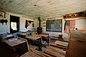 School house. Nevada City. Montana. USA