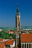 St. Martin Church. Landshut, view fro Trausnitz Castle. Bavaria. Germany