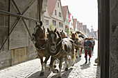 Historic procession in Rothenburg ob der Tauber. Mittelfranken, Bavaria. Germany