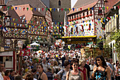 Wine festival in Zeil am Main, Franconia, Germany