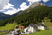 Pilgrimage church Maria Waldrast near Matrei am Brenner. Stubai Alps. Tyrol. Austria.