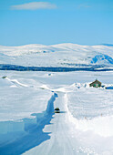 Road and landscape. Sweden