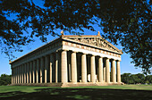 The Parthenon in Centennial Park, a replica of the Athens temple build for the Tennessee centennial. Nashville. Tennessee. USA