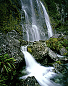 Earland Falls. Fiordland National Park. New Zealand