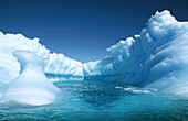 Eroded iceberg in Lemaire Channel. Antarctic Peninsula. Antarctica