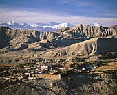 Lo Manthang, walled city capital of Kingdom of Mustang. Nepal. Tibet border, north of Annapurna