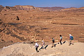 Hikers in Coloured Canyon, Sinai, Egypt, Africa