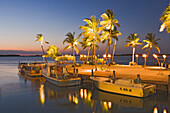 Islamorada Fish Company im Abendlicht, Florida, USA