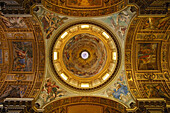 Interior view of the church S. Andrea della Valle, view at the ceiling, Rome, Italy, Europe