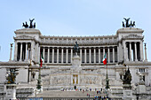 Das Nationaldenkmal Vittorio Emanuele II bei Tag, Rom, Italien, Europa