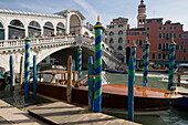 Rialto Bridge over Grand Canal, Venice, Veneto, Italy