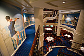 Royal Clipper Atrium, Aboard Sailing Cruiseship Royal Clipper (Star Clippers Cruises), Adriatic Sea, near Rovinj, Istria, Croatia
