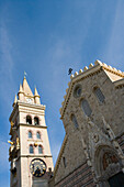 Cathedral of Messina, Maria Santissima Assunta Cathedral with Duomo Clock Tower, Messina, Sicily, Italy