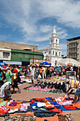 Colorful open-air clothes market, Fortaleza, Ceara, Brazil, South America