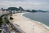 Blick auf die Copacabana, Rio de Janeiro, Brasilien, Südamerika