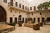 Dar Zamaria Martini Hotel Courtyard, Aleppo, Syria, Asia
