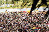 Spectators at Summerjam Reggae Festival, Fuehlinger See, Cologne, Germany