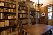 Library in the Goethe house, Frankfurt, Hesse, Germany