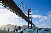 Golden Gate Bridge from Fort Point Natural History site. San Francisco. USA.