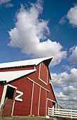 Barn and clouds. Beatrice. Nebraska. USA.