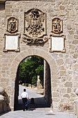 Gateway to bridge of San Martín. Toledo. Spain