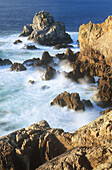 Pointe du Van, rocky coastline. Brittany, France