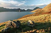 Loch Scavaig and the Cuillins, Isle of Skye. Scotland, UK